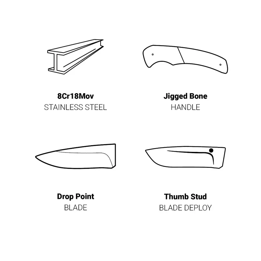 Buckmark Hunter Bone Folder