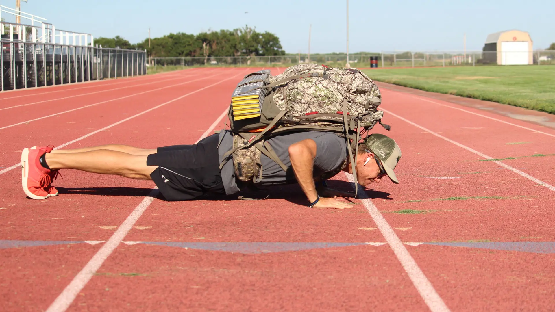Man doing push ups