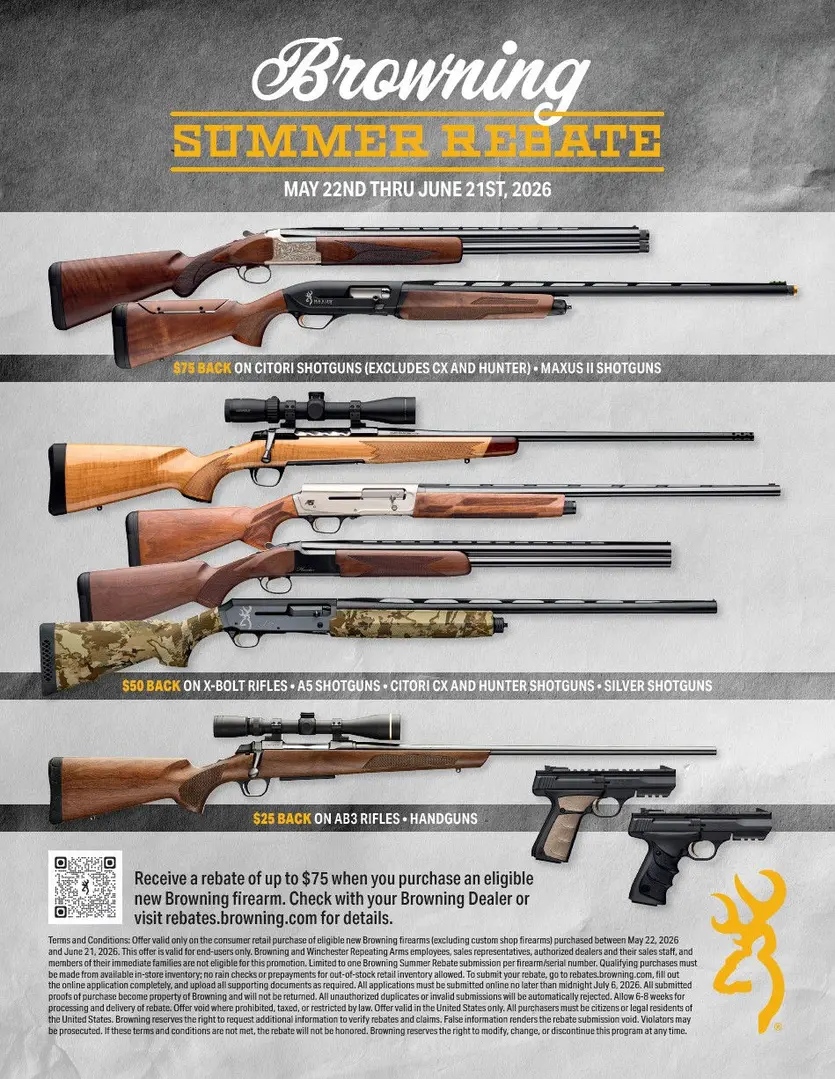 Summer Firearms Rebate