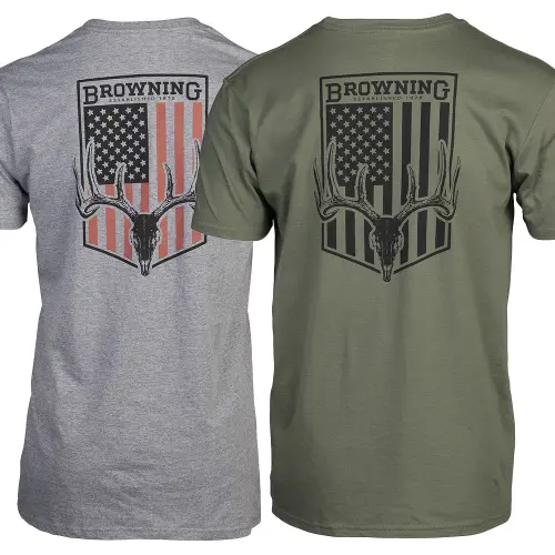 whitetail flag shirt