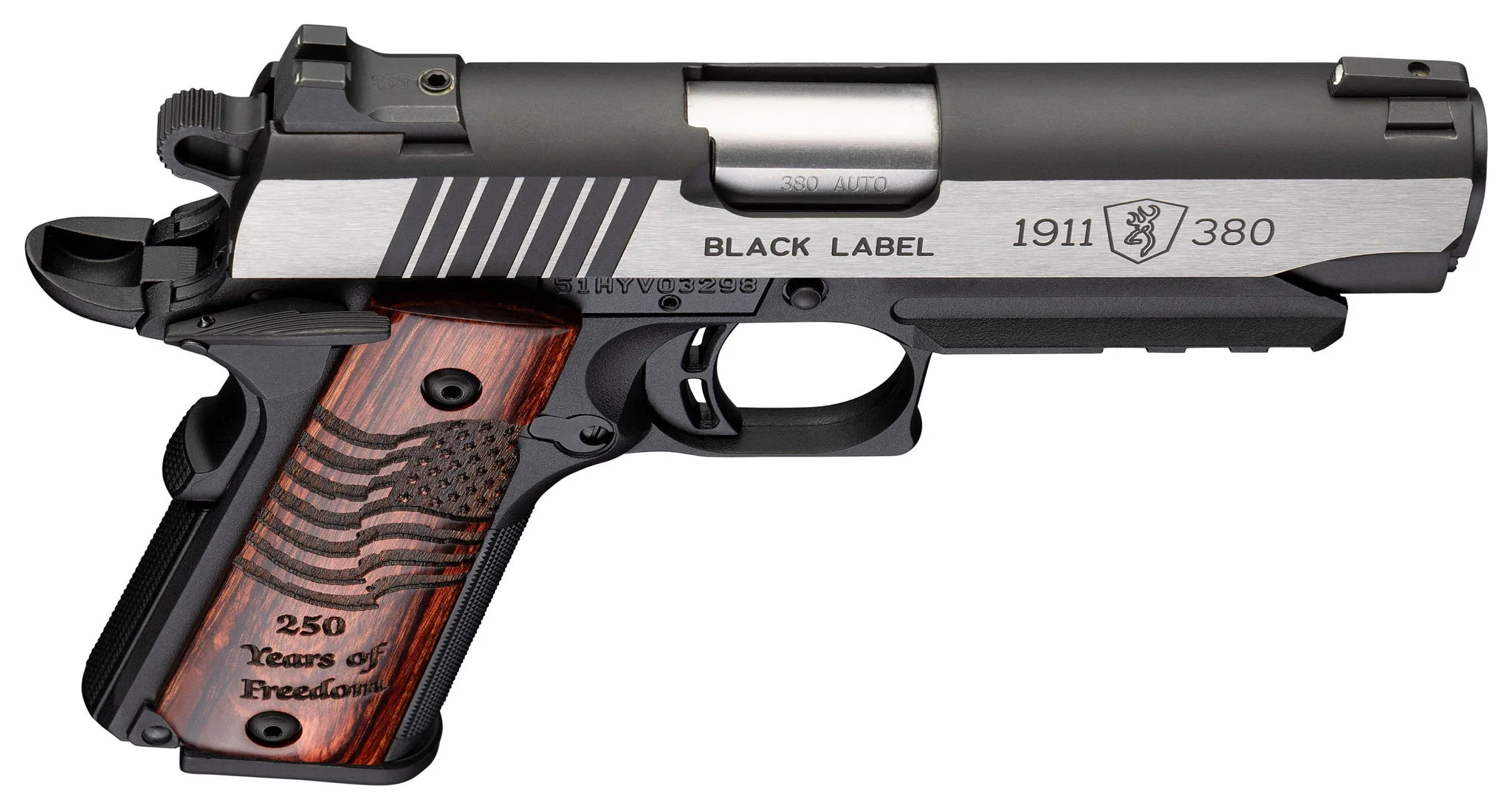 Browning 1911-380 BL Med 250 With Rail 4 1/4 in. – Reliable Pistol 4 Browning 1911-380 BL Med 250 With Rail 4 1/4 in. – Reliable Pistol - Image 4