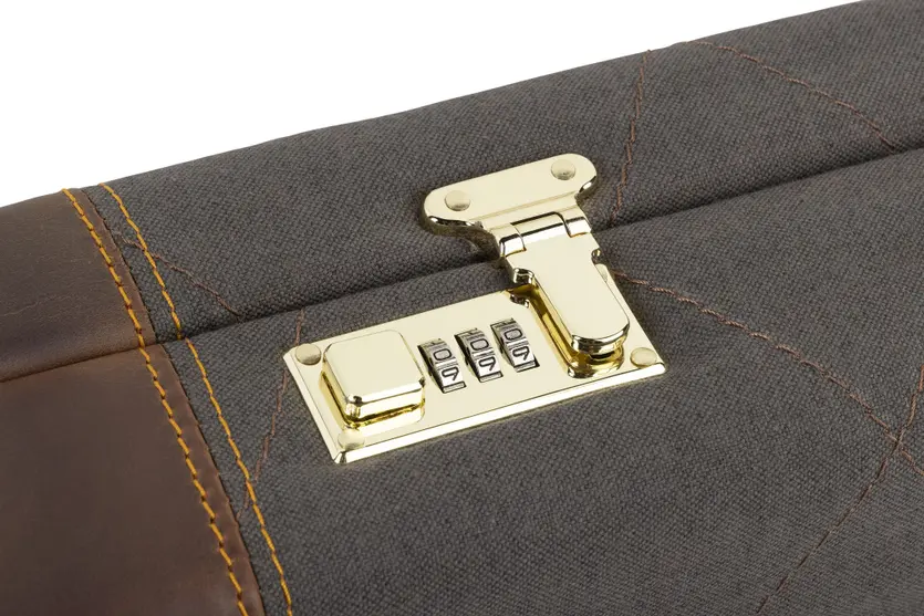 Lona Canvas/Leather Fitted Case