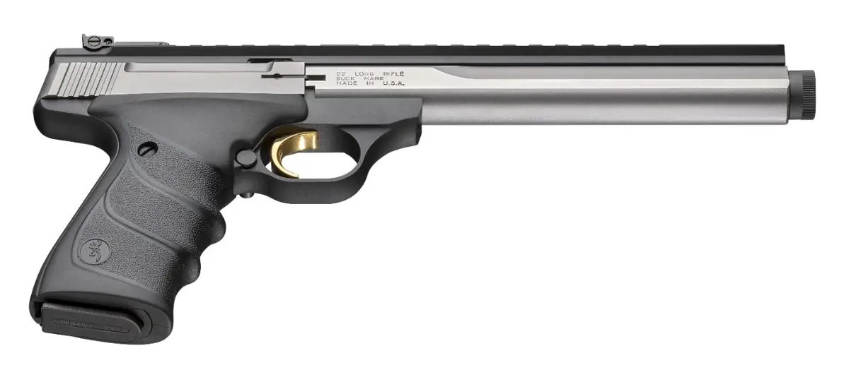 Buck Mark Contour Stainless - 7.65" Suppressor Ready