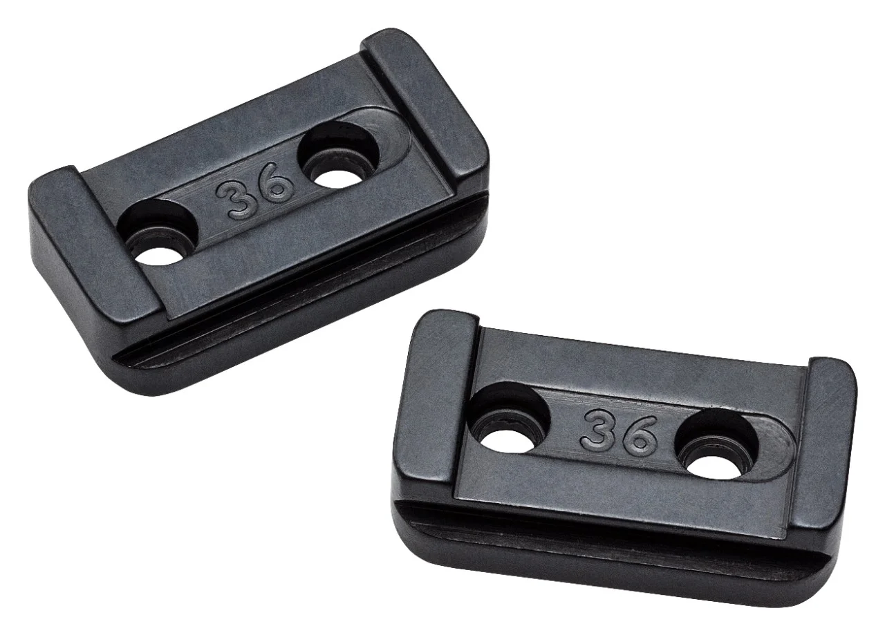 Basi Per Ottica WARNE - In Acciaio Per Savage, 2 Pezzi, Mat/Blu/MKII
