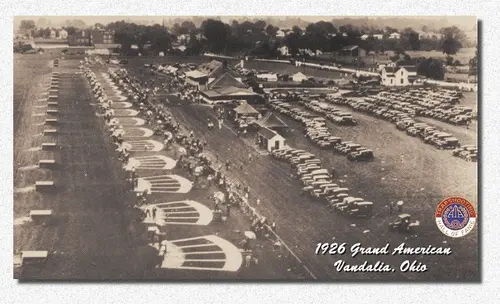 1926 Grand American card showing trap ranges