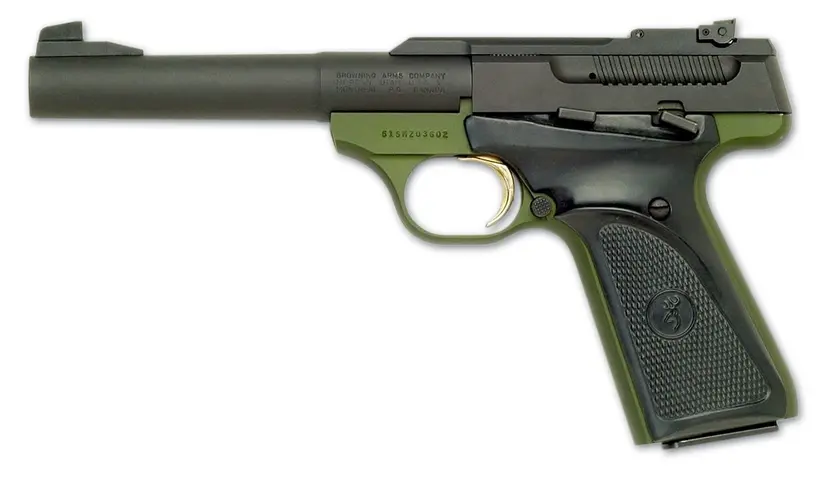 Buckmark Camper with Green Anodized Frame