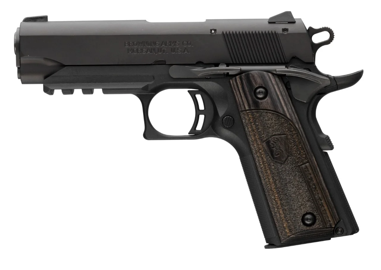 Browning 1911-22 Laminate Compact Rail 22 LR 3 5/8 in. – Superb 1911 Style Pistol 5 Browning 1911-22 Black Label Compact with Rail, Browning photo