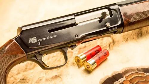 Browning A5 Sweet Sixteen semi-auto shotgun.