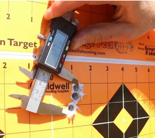 X-Bolt Rifle three shot group size