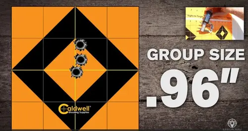 X-Bolt Rifle three shot group size under an inch