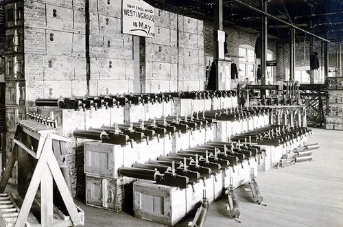 New England Westinghouse made M1917 Browning machine guns. 