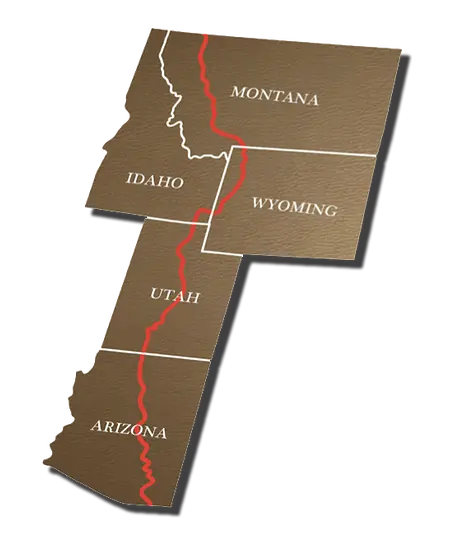 Unbranded map of route of their trip.