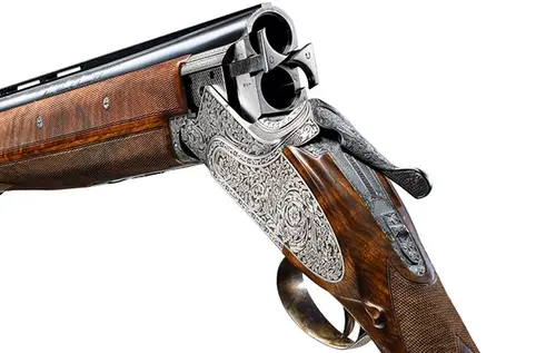 B15 over under shotgun with action open