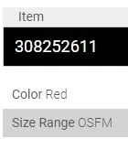 OSFM — One Size Fits Most example.