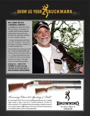 Johnny Meitzen with shotgun accomaccompplishments article