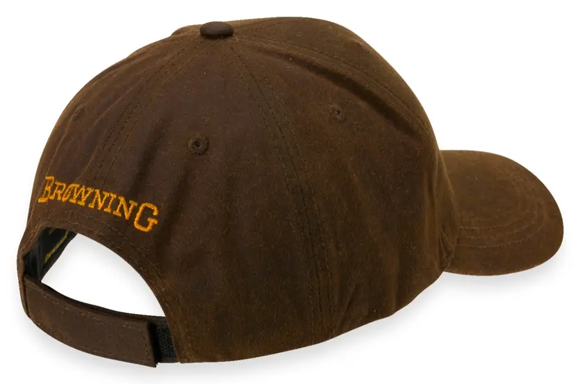 Dura-Wax Solid Color Cap with 3-D Buckmark, Brown
