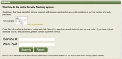 service tracking