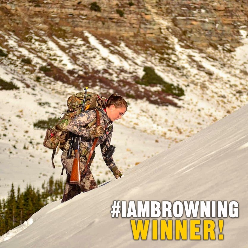 #iambrowning winner - hunter with BLR lever action rifle