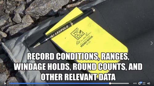 Record conditions when shooting