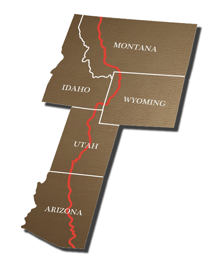 Unbranded map of route of their trip.