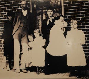 John Moses Browning with his family in Ogden, Utah. 