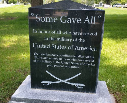 Memorial Day - Some Gave All headstone