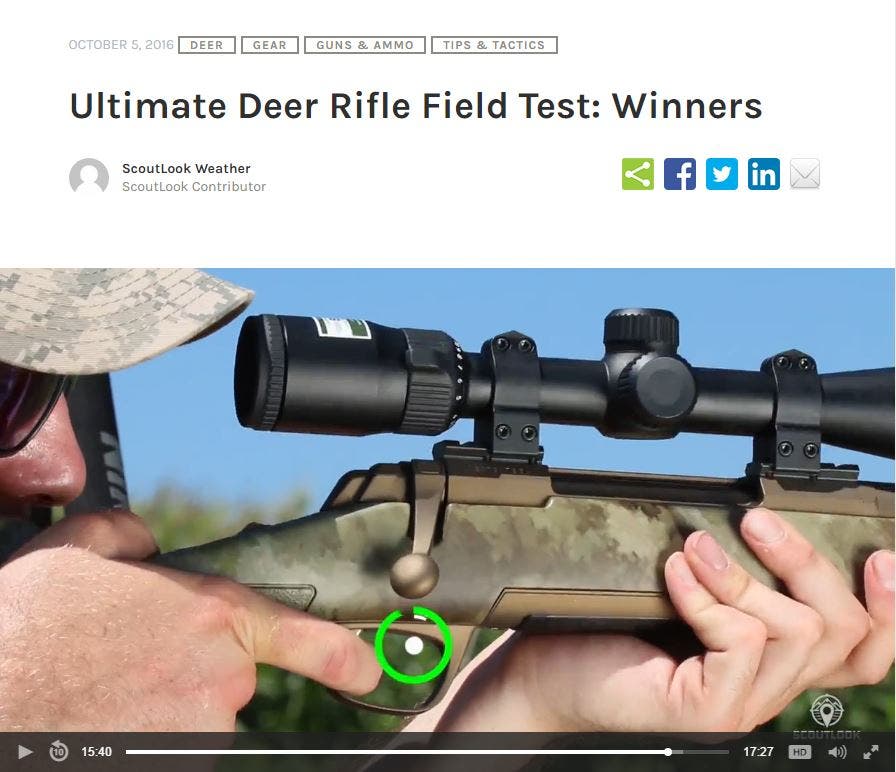 X-Bolt rifle ultimate deer rifle field test