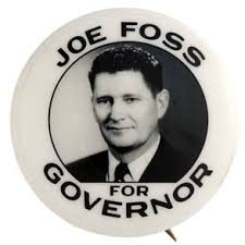 Joe Foss for governor button.