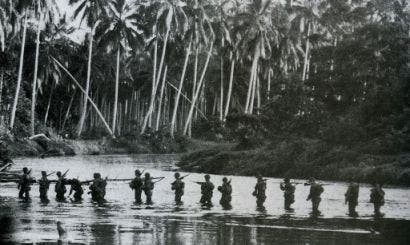 United States Marines begin their offensive combat operations on Guadalcanal.