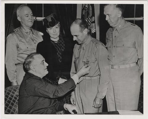 GEN Doolittle receives the Medal of Honor from FDR. 