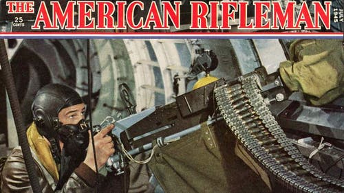 The Browning .50 caliber on the cover of the July 1945 issue of The American Rifleman.
