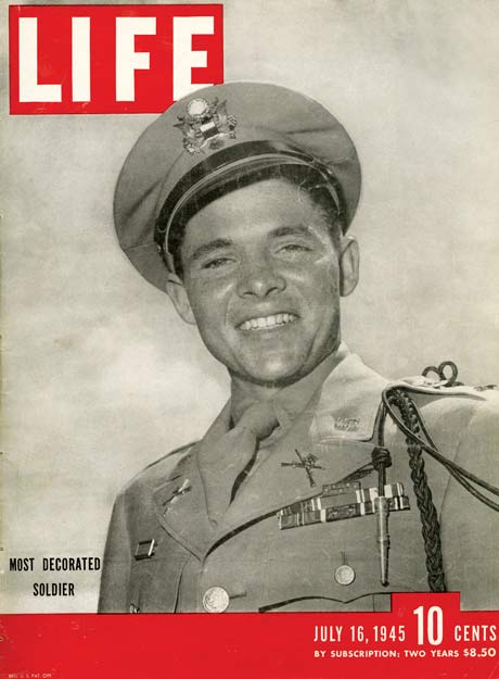 Audie L. Murphy on Life magazine cover.