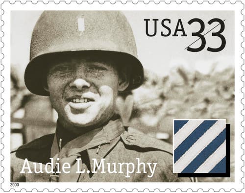 Audie L. Murphy postage stamp.
