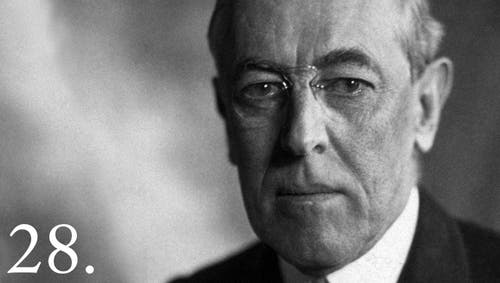 President Woodrow Wilson. 