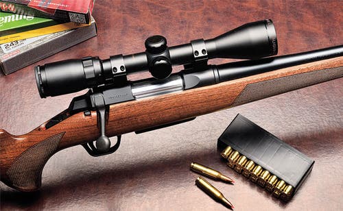 AB3 bolt action rifle with ammo