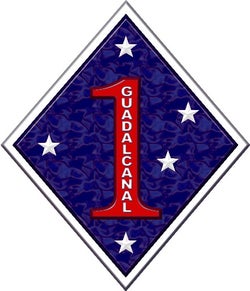 First Marine Division shoulder patch still commemorates their epic battle at Guadalcanal