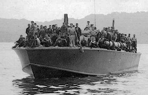 Part of the crew of the USS Northampton was rescued by PT109