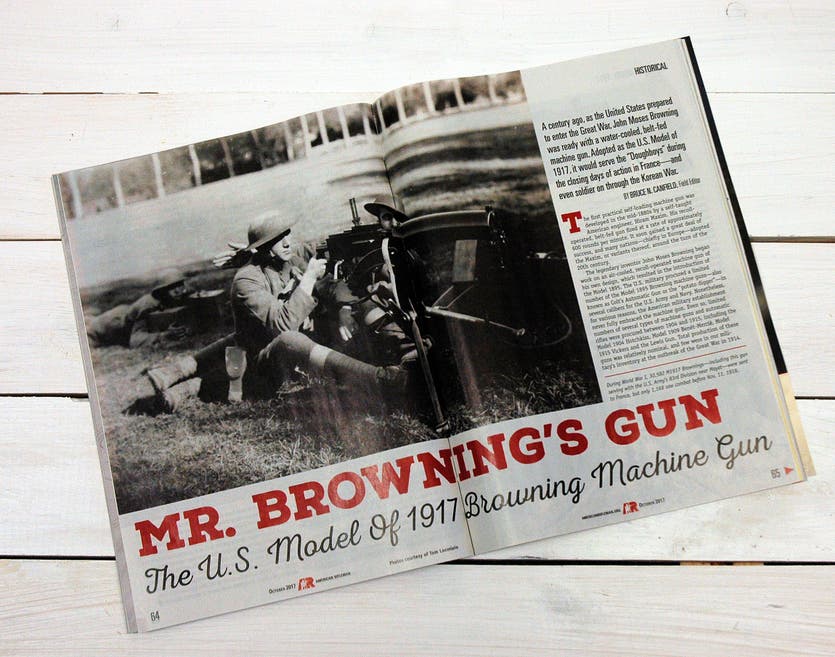 American Rifleman magazine article Mr. Browning's Gun