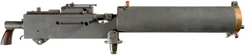 The US Model 1917 Browning machine gun. 