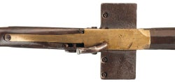 Top view of the Johnathan Browning slide gun.