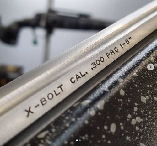 X-Bolt Rifles barrel stamp with 300 PRC.