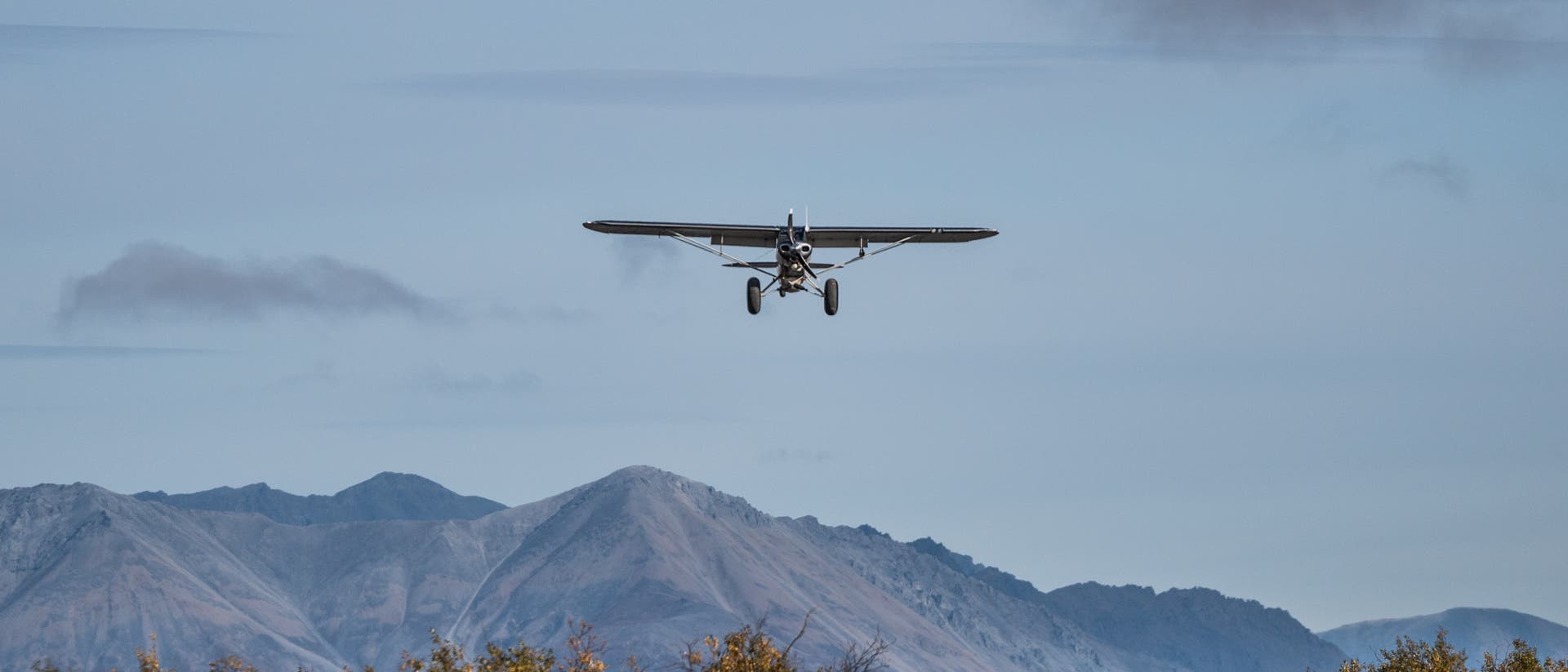 plane landing in Alaska backcountry