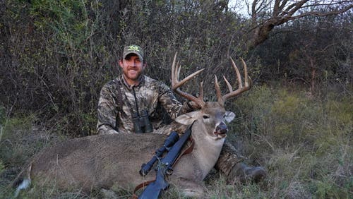 Kyle Barefield with Buck Deer