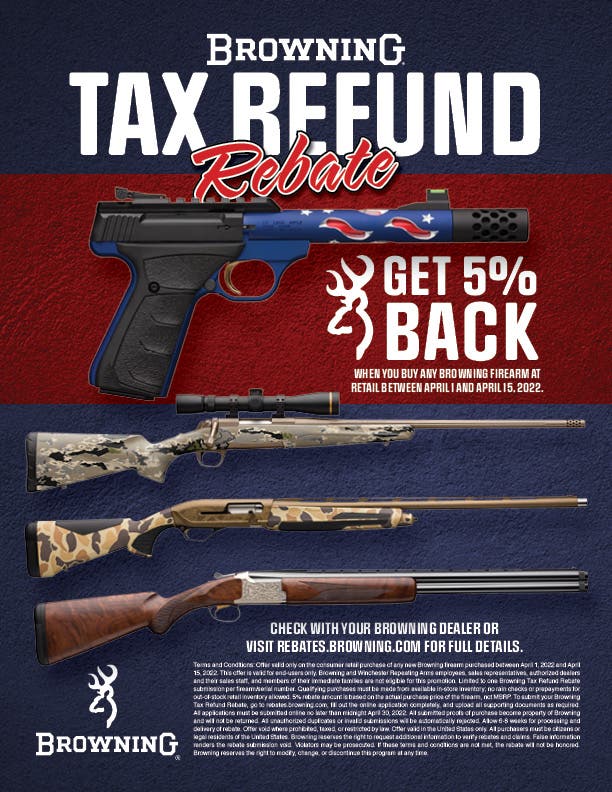 2022 Browning Firearms Tax Rebate 