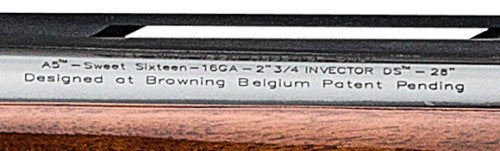 Invector DS stamped on shotgun barrel.