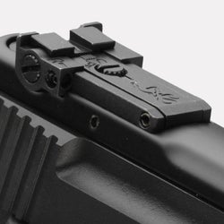 Pro-Target Rear Sight on Buck Mark Pistol