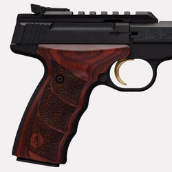 Rosewood colored UDX grips on Buck Mark pistol