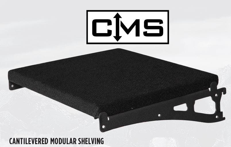   Cantilevered Modular Shelving