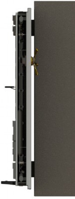 Side view render of Dou Form gun safe door.