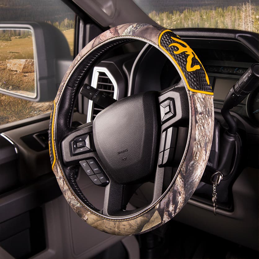 Diamond Buckmark 2-Grip Steering Wheel Cover